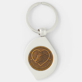 Llavero Metal Keychain- Racing Hearts and Healing Springs