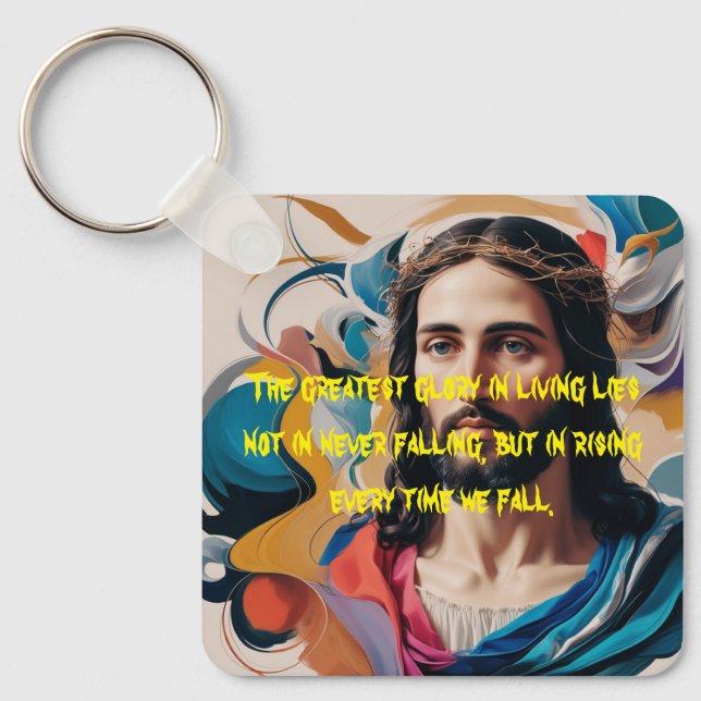 Llavero metálico cuadrado (Anverso)