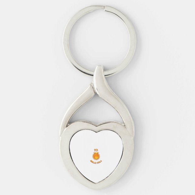 Llavero Metálico “Sol Brillo Sola” – Keychain Eleg (Anverso)
