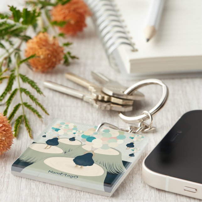 Llavero metaphor_22_a chica en el acrílico de ensueño (Frente Derecha)