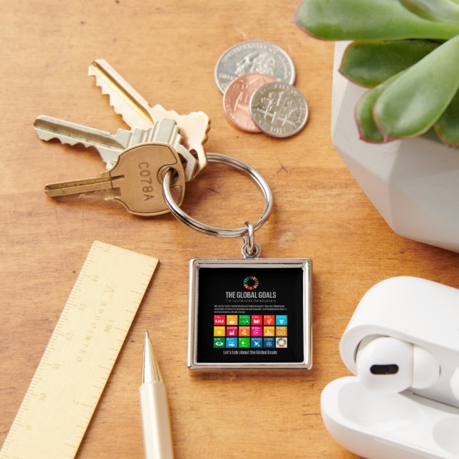 Llavero Metas globales modernas y modernas para una vida s (Escritorio )