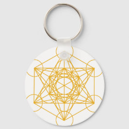 Llavero Metatron Cube Gold