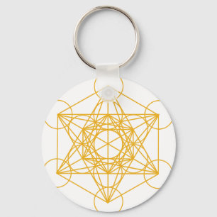 Llavero Metatron Cube Gold