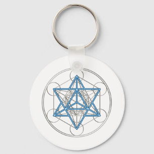 Llavero Metatrons dado - Merkaba estrella Tetraeder -