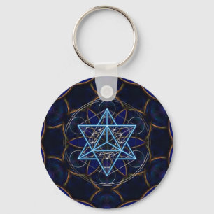Llavero Metatrons dado - Merkaba estrella Tetraeder -