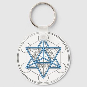 Llavero Metatrons dado - Merkaba estrella Tetraeder -