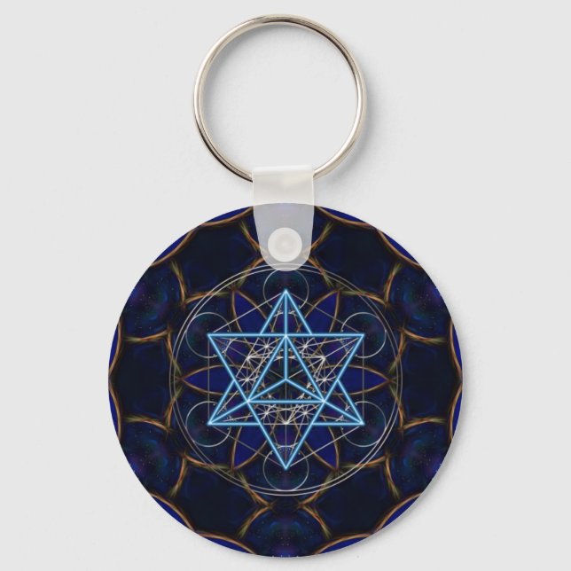 Llavero Metatrons Würfel - Merkaba - Stern Tetraeder (Anverso)