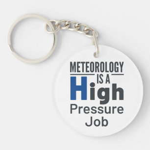 Llavero Meteorología es un Meteorólogo de Trabajo de Alta 