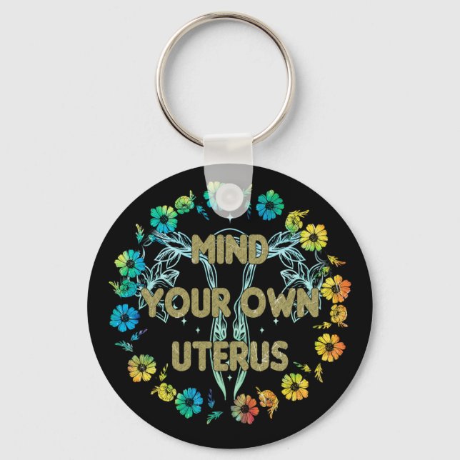 Llavero Métete En Su Propio Uterus (Anverso)