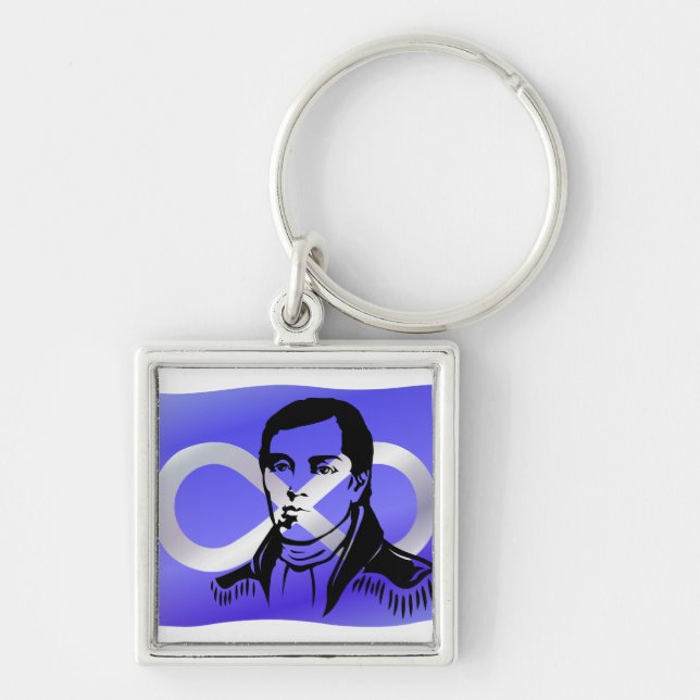 Llavero Metis Pride Keychain Metis Líder Cuthbert Grant (Frente)