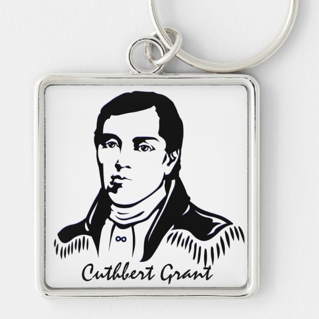Llavero Metis Pride Keychain Metis Líder Cuthbert Grant (Frente)