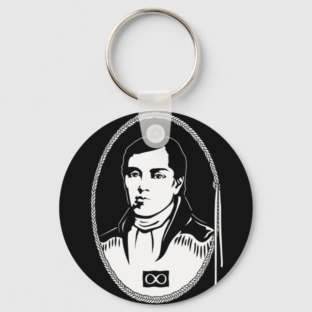 Llavero Metis Pride Keychain Metis Líder Cuthbert Grant (Anverso)