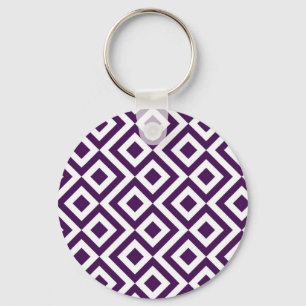 Llavero Metro morado y blanco