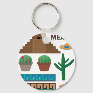 Llavero mexican pyramid