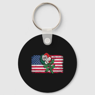Llavero México Bandera Estadounidense Bandera Mexicana Ros