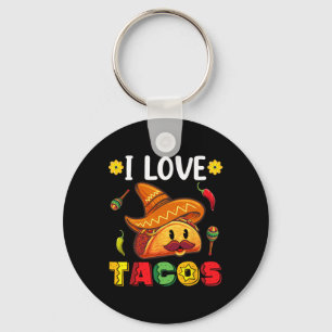 Llavero México Cinco De Mayo Camisa Que Amo Los Tacos