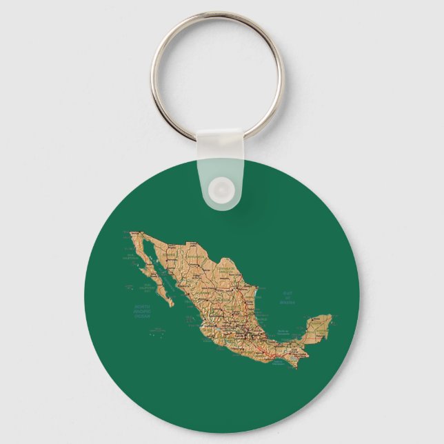 Llavero Mexico Map Keychain (Anverso)