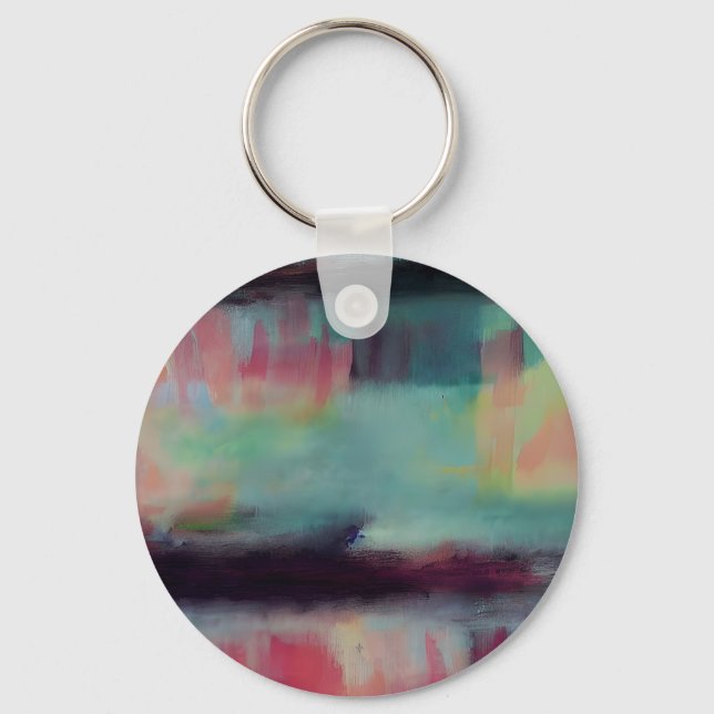 Llavero Mezcla abstracta oscura y colorida (Anverso)