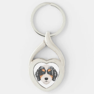 Llavero Mezcla de perro Bernedoodle
