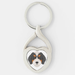 Llavero Mezcla de perro Bernedoodle