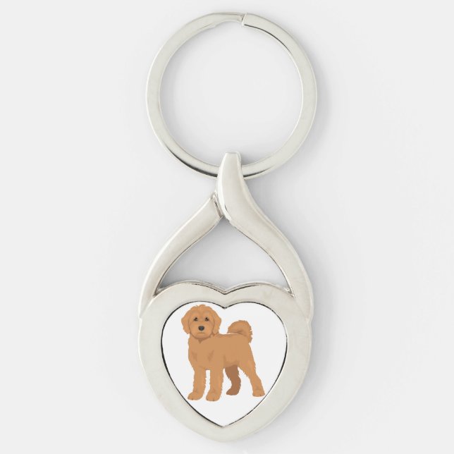 Llavero Mezcla de perro Cockapoo (Anverso)