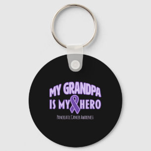 Llavero Mi abuelo es mi héroe conciencia del cáncer pancre