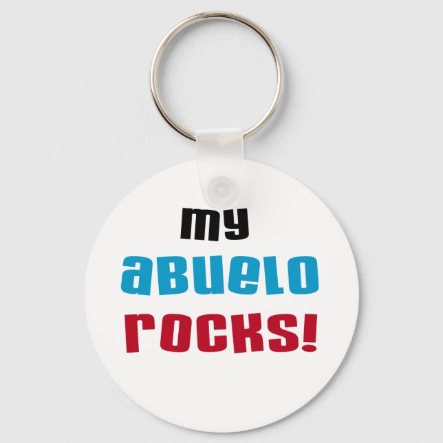 Llavero Mi Abuelo Rocks camisetas y regalos (Anverso)