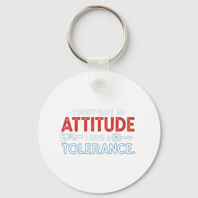 Llavero Mi Actitud Depende De Tu Tolerancia (Anverso)