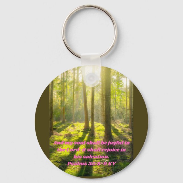 Llavero mi alma será alegre en el Señor. Fe (Anverso)