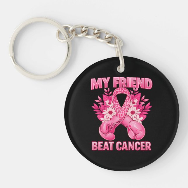 Llavero Mi amigo venció el cáncer (Frente)