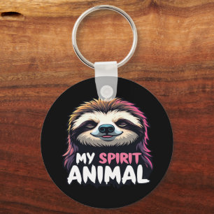 Llavero Mi animal espiritual - Diseño holgazán relajado