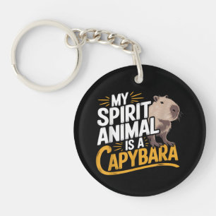 Llavero Mi animal espiritual es un carpincho Animal lindo 