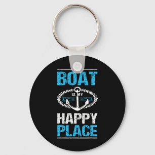 Llavero Mi Barco Es Mi Lugar Feliz, Regalos De Capitán De