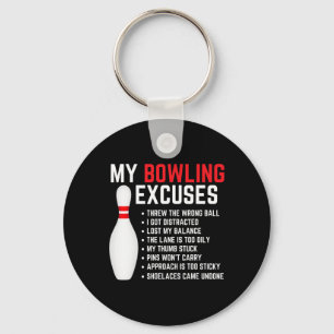 Llavero Mi boliche excusa a los hombres de Bowler