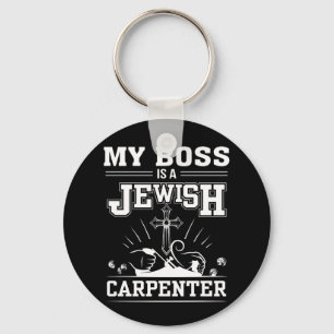 Llavero Mi Boss es fe judía de Jesús del carpintero