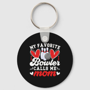 Llavero Mi Bowler Favorito Me Llama Mamá De Una Mamá De Bo