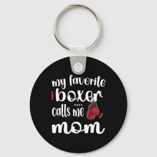Llavero Mi boxeador favorito me llama Mola de boxeo de mam