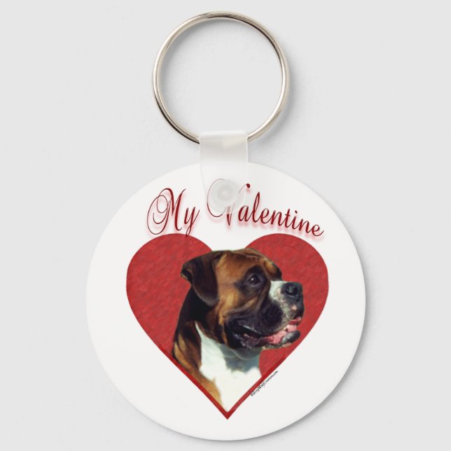 Llavero Mi Boxer Valentine (Anverso)