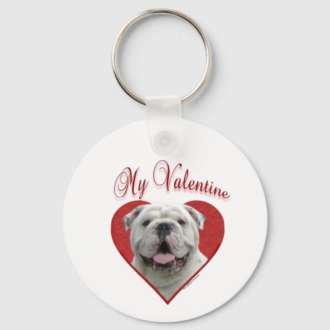Llavero Mi Bulldog Valentine (Anverso)