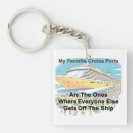 Llavero Mi cadena de llaves de puertos de cruceros favorit