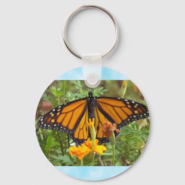 Llavero Mi cadena de teclas de la mariposa monarca (Anverso)
