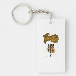 Llavero Mi casa, mi Dino-mite, mis reglas - Keychain