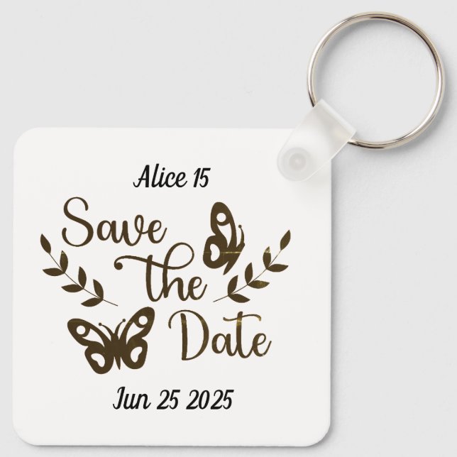 Llavero Mi Celebración de Quince Años (Reverso )