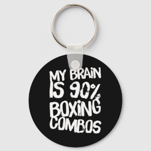 Llavero Mi Cerebro Es El 90% Boxer De Boxeo Combos De Boxe