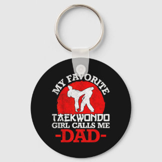 Llavero Mi chica favorita de taekwondo me llama papá - Pad
