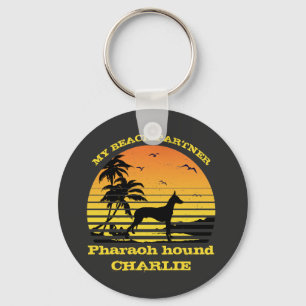 Llavero Mi compañero de playa Sunset Palm Tree Pharaoh hou