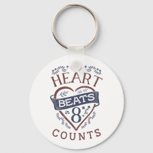 Llavero Mi corazón late en 8 condes bailando