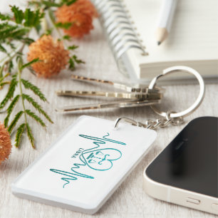 Llavero Mi corazón late por el signo zodiacal Libra llaver