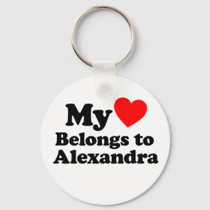 Llavero Mi corazón pertenece a Alexandra