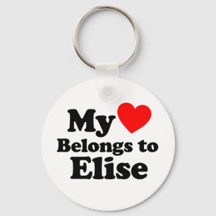 Llavero Mi corazón pertenece a Elise